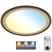 Brilo - Himmennettävä LED-kattovalaisin SLIM LED/22W/230V 2700-6500K + kauko-ohjaus