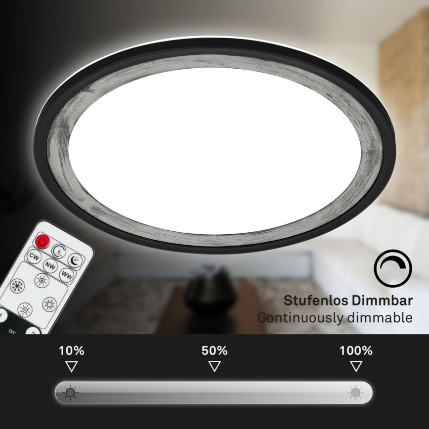 Brilo - Himmennettävä LED-kattovalaisin SLIM LED/22W/230V 2700-6500K + kauko-ohjaus