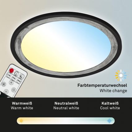 Brilo - Himmennettävä LED-kattovalaisin SLIM LED/22W/230V 2700-6500K + kauko-ohjaus