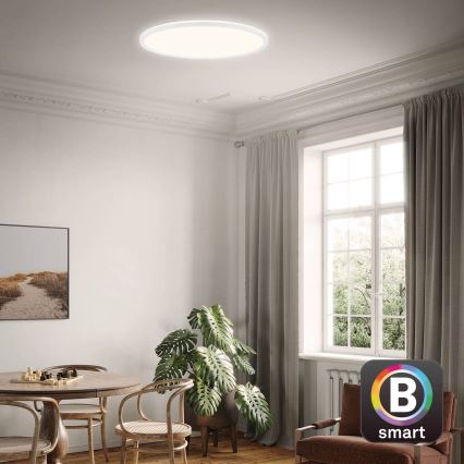 Brilo - Himmennettävä LED-kattovalaisin SLIM LED/22W/230V 2700-6500K Wi-Fi Tuya + kauko-ohjaus