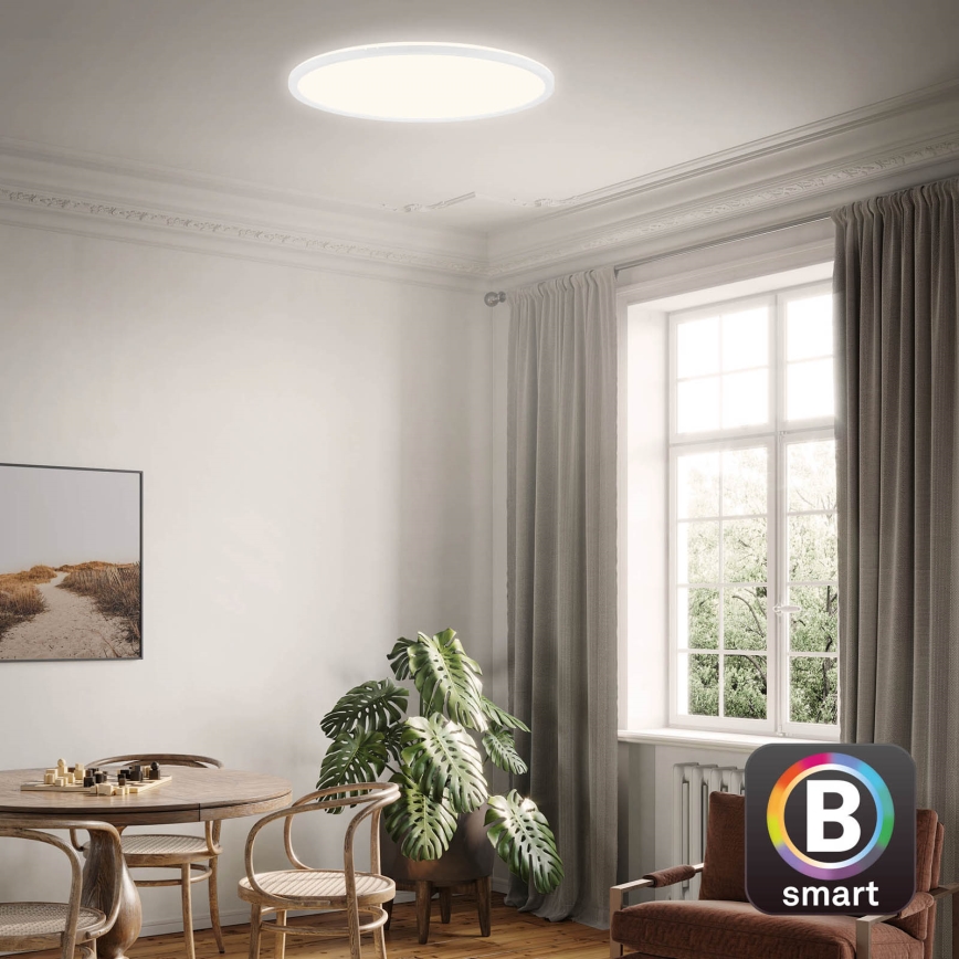 Brilo - Himmennettävä LED-kattovalaisin SLIM LED/22W/230V 2700-6500K Wi-Fi Tuya + kauko-ohjaus
