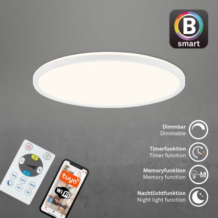Brilo - Himmennettävä LED-kattovalaisin SLIM LED/22W/230V 2700-6500K Wi-Fi Tuya + kauko-ohjaus