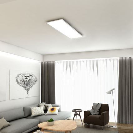 Brilo - Himmennettävä LED-kattovalaisin SLIM LED/24W/230V 3000-6500K 100x25 cm + kauko-ohjaus