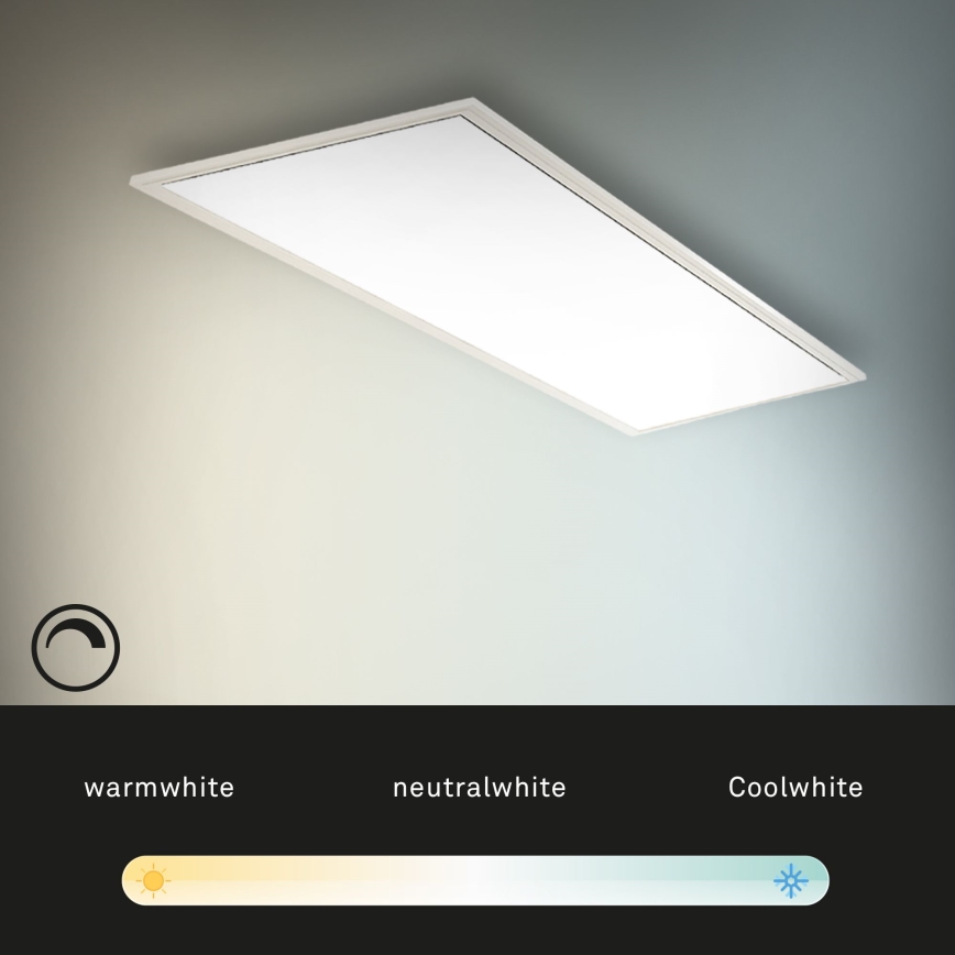 Brilo - Himmennettävä LED-kattovalaisin SLIM LED/24W/230V 3000-6500K 100x25 cm + kauko-ohjaus