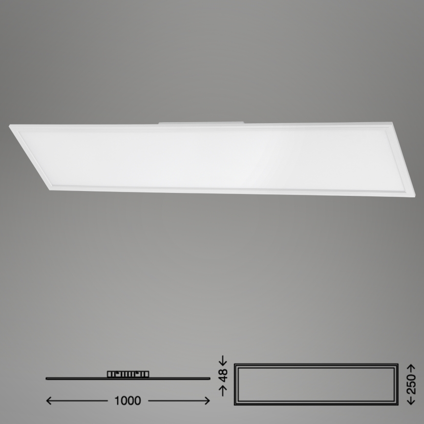 Brilo - Himmennettävä LED-kattovalaisin SLIM LED/24W/230V 3000-6500K 100x25 cm + kauko-ohjaus