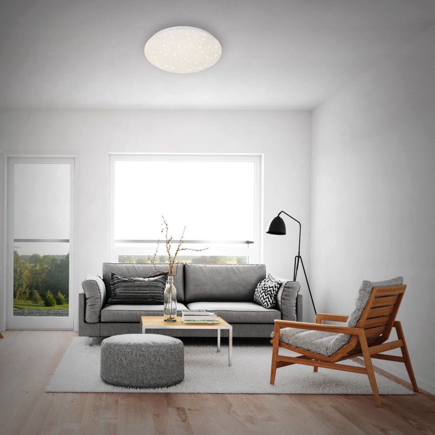 Brilo - Himmennettävä LED-kattovalaisin STARRY SKY LED/22W/230V 3000-6000K + kauko-ohjaus