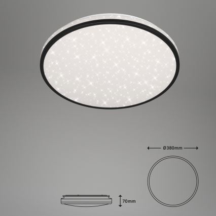 Brilo - Himmennettävä LED-kattovalaisin STARRY SKY LED/24W/230V 3000-6000K + kauko-ohjaus