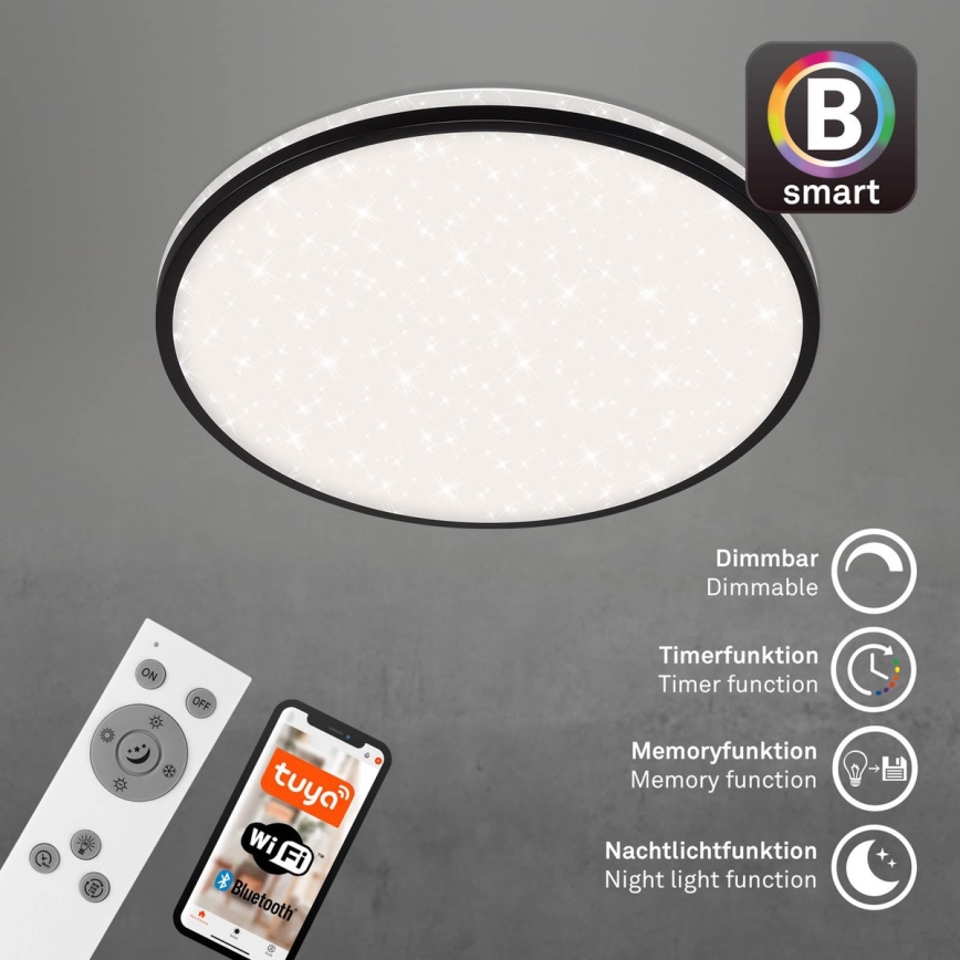 Brilo - Himmennettävä LED-kattovalaisin STARRY SKY LED/42W/230V 3000-6500K Wi-Fi Tuya + kauko-ohjaus