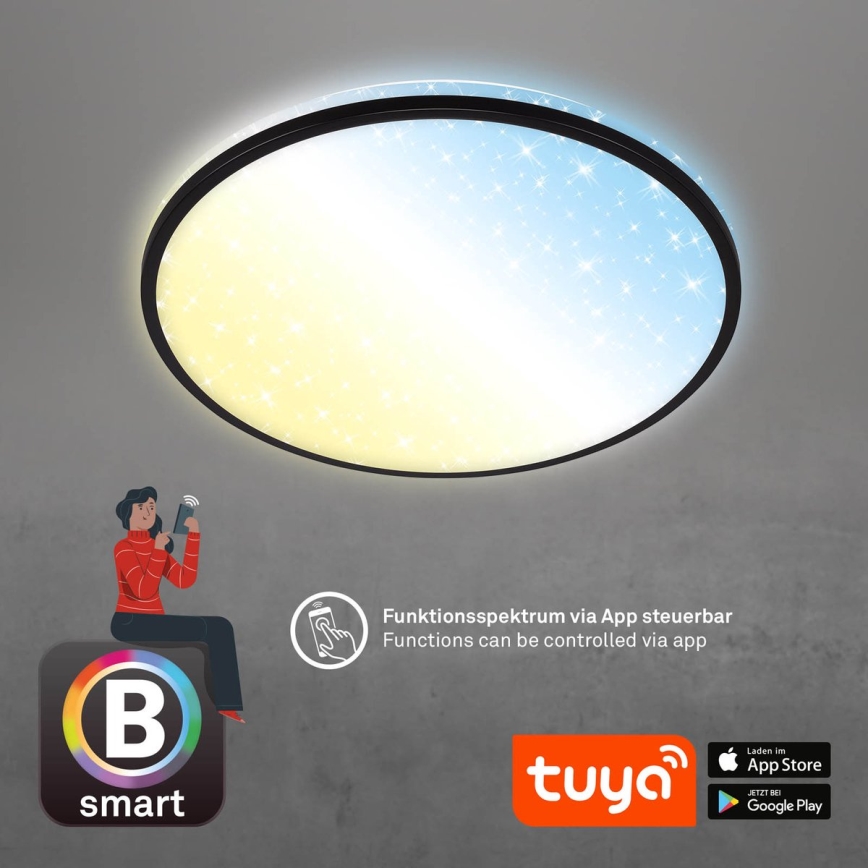 Brilo - Himmennettävä LED-kattovalaisin STARRY SKY LED/42W/230V 3000-6500K Wi-Fi Tuya + kauko-ohjaus