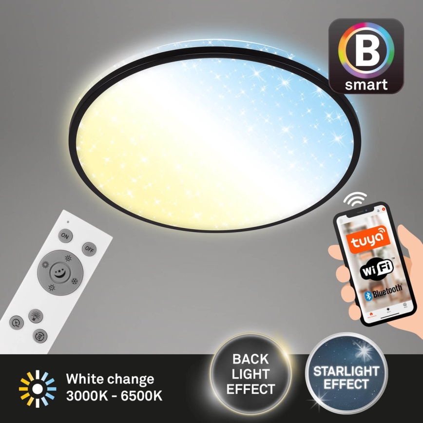 Brilo - Himmennettävä LED-kattovalaisin STARRY SKY LED/42W/230V 3000-6500K Wi-Fi Tuya + kauko-ohjaus