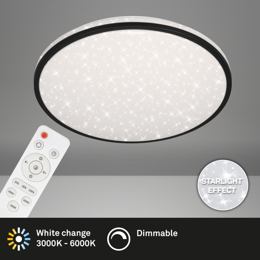 Brilo - Himmennettävä LED-kattovalaisin STARRY SKY LED/48W/230V 3000-6000K + kauko-ohjaus