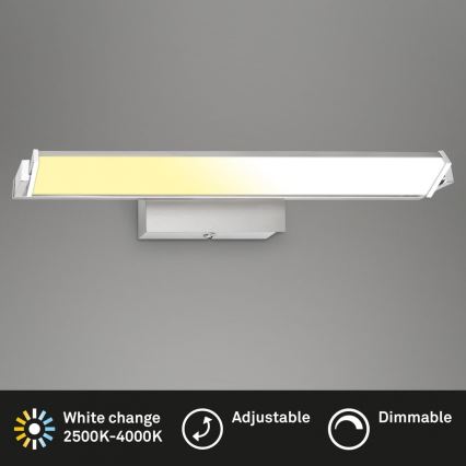 Brilo - Himmennettävä LED-seinävalaisin LED/18W/230V 2700-4000K hopea