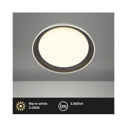 Brilo - IJUS LED-kattovalaisin 24 W, 230 V, 3000 K, Ø 43 cm