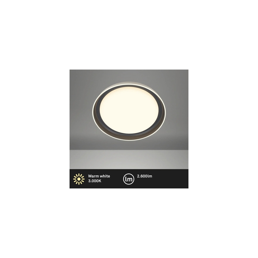 Brilo - IJUS LED-kattovalaisin 24 W, 230 V, 3000 K, Ø 43 cm