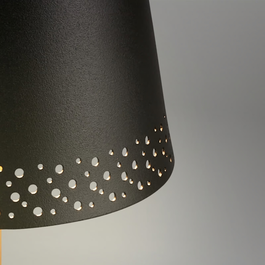 Brilo - himmennettävä ladattava kosketusohjattu ulkopöytävalaisin KIKI LED/2,6W/5V IP44 2600 mAh musta