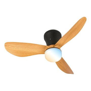Brilo - LED-himmennettävä kattotuuletin LUFITO LED/15W/230V 3000/4000/6000K beige + kaukosäädin