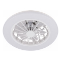Brilo - LED-himmennettävä kattotuuletin PAFO LED/24W/230V 3000-6500K valkoinen + kaukosäädin