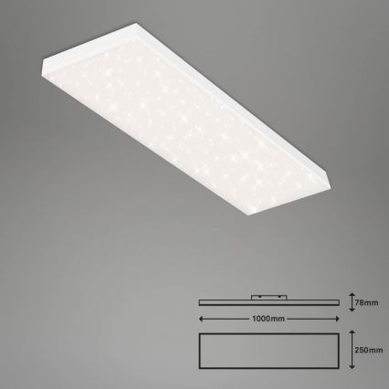 Brilo - LED Himmennetty kiinteä paneeli FRAMELESS LED/28W/230V 3000-6500K Wi-Fi Tuya + kauko-ohjaus