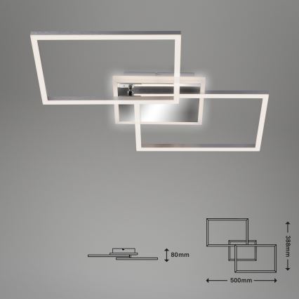 Brilo - LED-himmennyskattokruunu FRAME 2xLED/20W/230V 2700-6500K + kauko-ohjaus