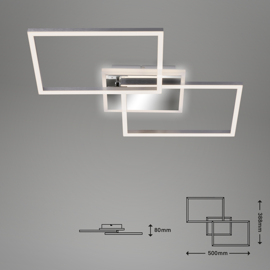 Brilo - LED-himmennyskattokruunu FRAME 2xLED/20W/230V 2700-6500K + kauko-ohjaus