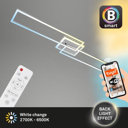 Brilo - LED-himmennyskattokruunu FRAME 2xLED/20W/230V 2700-6500K Wi-Fi Tuya + kauko-ohjaus