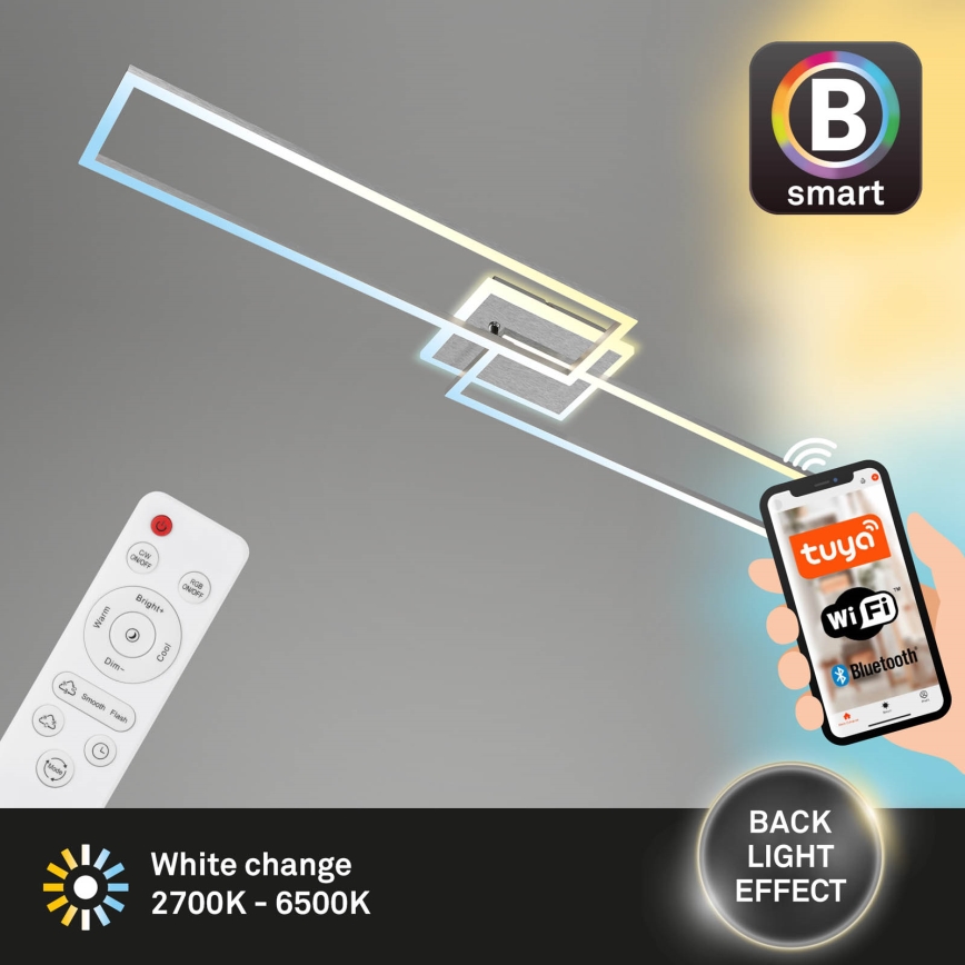 Brilo - LED-himmennyskattokruunu FRAME 2xLED/20W/230V 2700-6500K Wi-Fi Tuya + kauko-ohjaus