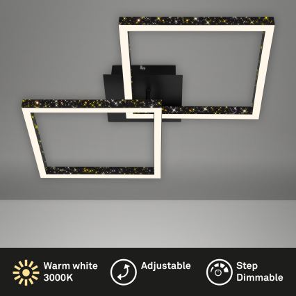 Brilo - LED-himmennyskattokruunu FRAME 2xLED/9W/230V