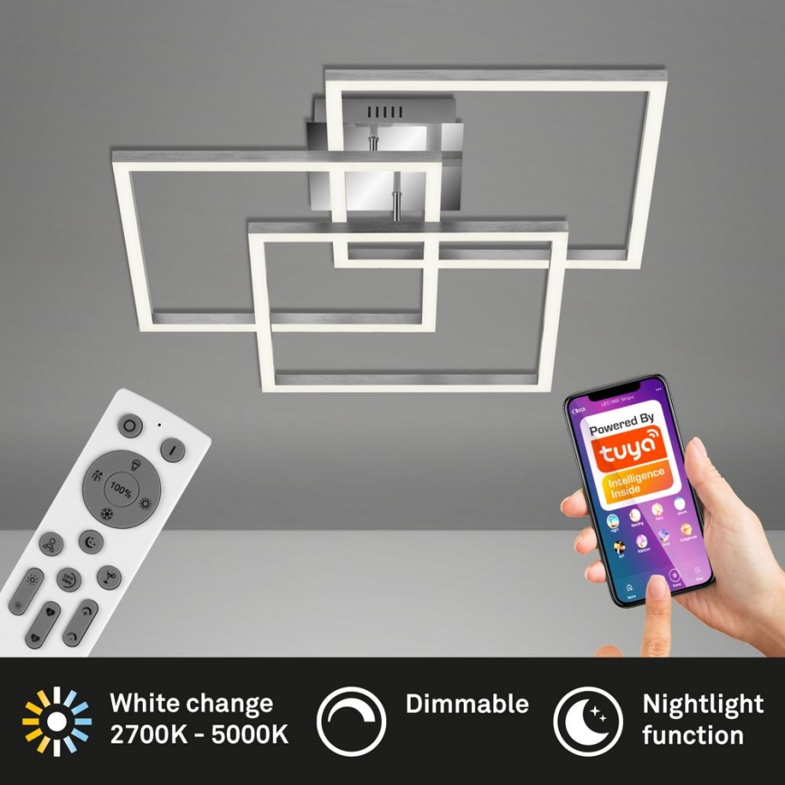 Brilo - LED-himmennyskattokruunu FRAME LED/40W/230V 2700-5000K Wi-Fi Tuya + kauko-ohjaus