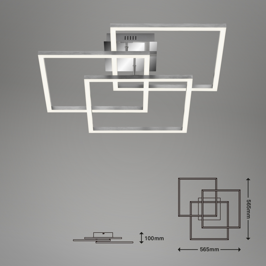 Brilo - LED-himmennyskattokruunu FRAME LED/40W/230V 2700-5000K Wi-Fi Tuya + kauko-ohjaus
