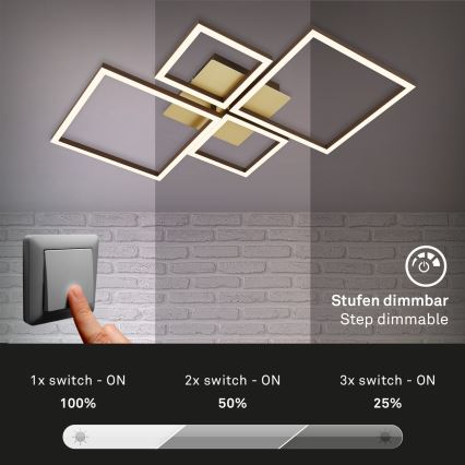 Brilo - LED-himmennyskattokruunu FRAME LED/44W/230V