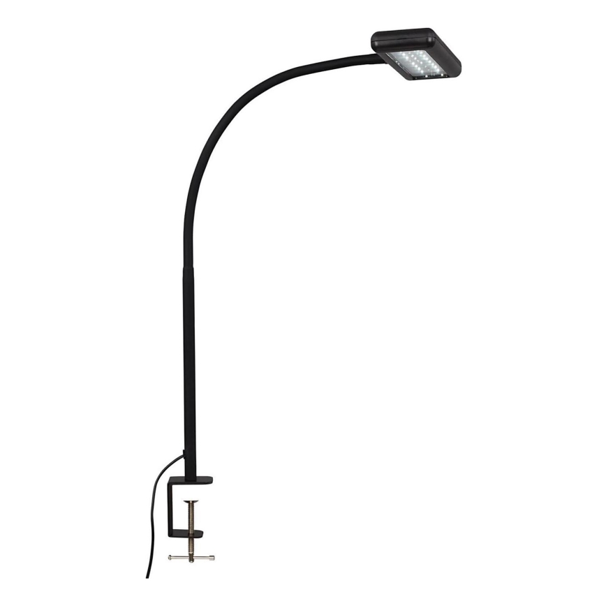 Brilo - LED Joustava pöytävalaisin klipsillä TRASNA LED/7,5W/230V musta