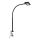 Brilo - LED Joustava pöytävalaisin klipsillä TRASNA LED/7,5W/230V musta