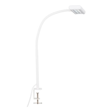 Brilo - LED Joustava pöytävalaisin klipsillä TRASNA LED/7,5W/230V valkoinen