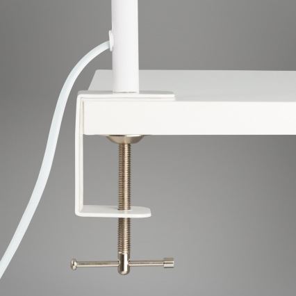 Brilo - LED Joustava pöytävalaisin klipsillä TRASNA LED/7,5W/230V valkoinen