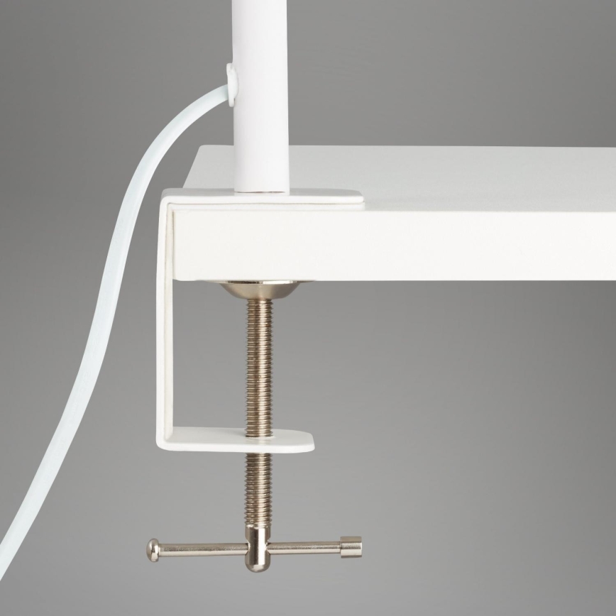 Brilo - LED Joustava pöytävalaisin klipsillä TRASNA LED/7,5W/230V valkoinen