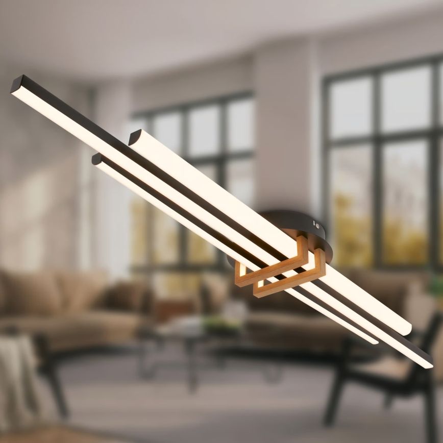 Brilo - LED-kattovalaisin TINKA 30W/230V 3000K musta