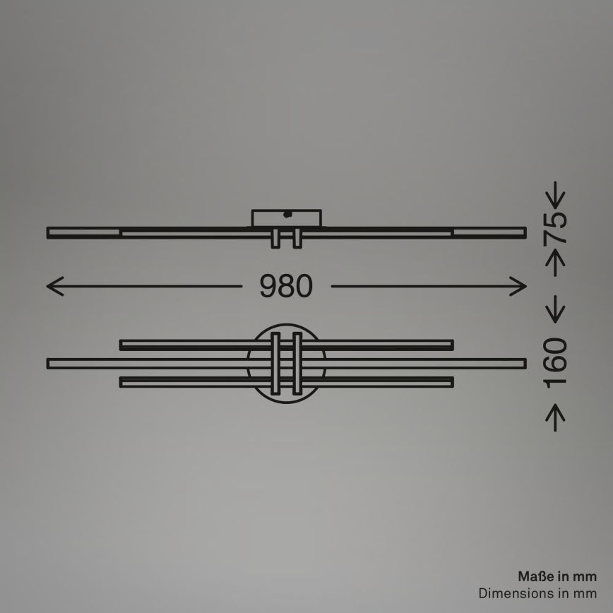 Brilo - LED-kattovalaisin TINKA 30W/230V 3000K musta