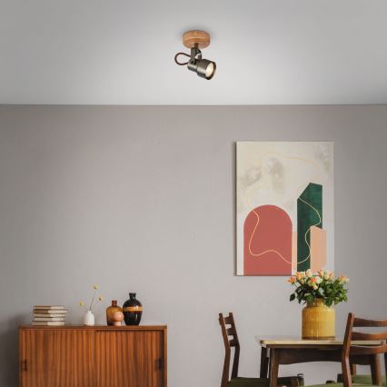 Brilo - LED-kohdevalaisin TAHUN 1xGU10/5W/230V 3000K ruskea