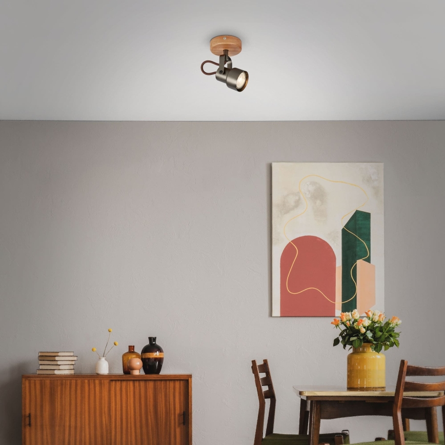 Brilo - LED-kohdevalaisin TAHUN 1xGU10/5W/230V 3000K ruskea