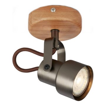 Brilo - LED-kohdevalaisin TAHUN 1xGU10/5W/230V ruskea