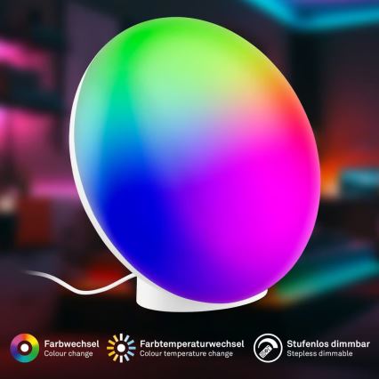 Brilo - LED RGBIC himmennettävä ladattava pöytälamppu TARA LED/6W/5V 3000-6500K Wi-Fi Tuya + kaukosäädin