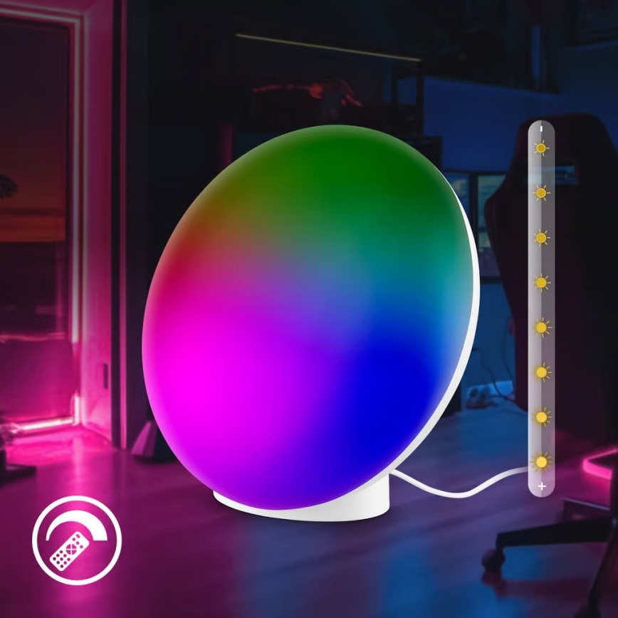 Brilo - LED RGBIC himmennettävä ladattava pöytälamppu TARA LED/6W/5V 3000-6500K Wi-Fi Tuya + kaukosäädin