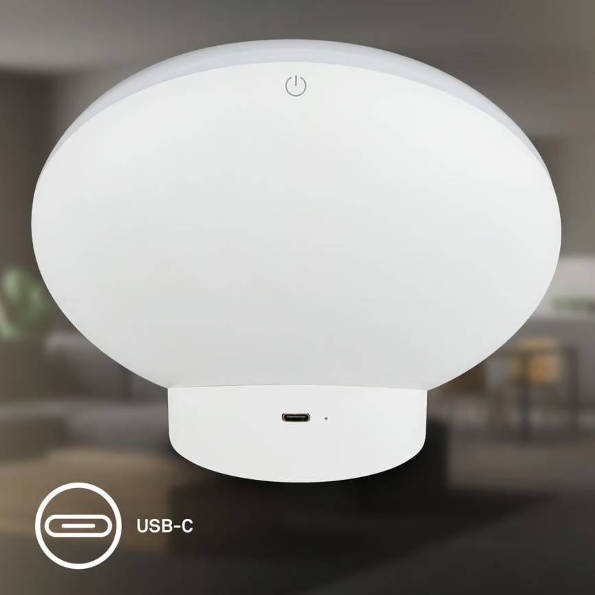 Brilo - LED RGBIC Himmennettävä pöytävalaisin TARA LED/6W/230V 3000-6500K valkoinen + kaukosäädin
