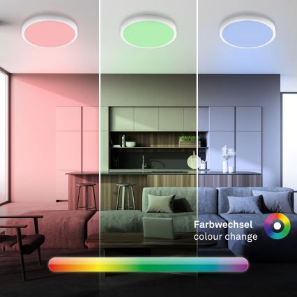Brilo - LED RGBW himmennettävä kattovalaisin LED/20W/230V 2200–6500K Wi-Fi Tuya, halkaisija 27 cm