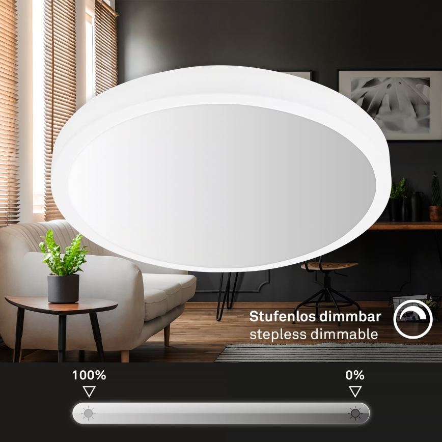 Brilo - LED RGBW himmennettävä kattovalaisin LED/20W/230V 2200–6500K Wi-Fi Tuya, halkaisija 27 cm
