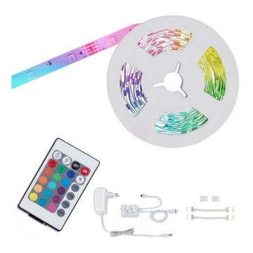 Brilo - LED RGBW himmennettävä nauha 6,5m LED/22W/230V + kaukosäädin