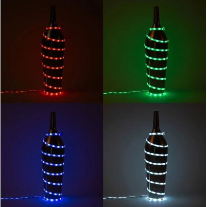 Brilo - LED RGBW Himmennettävä nauha 6,5m LED/22W/230V + kauko-ohjaus