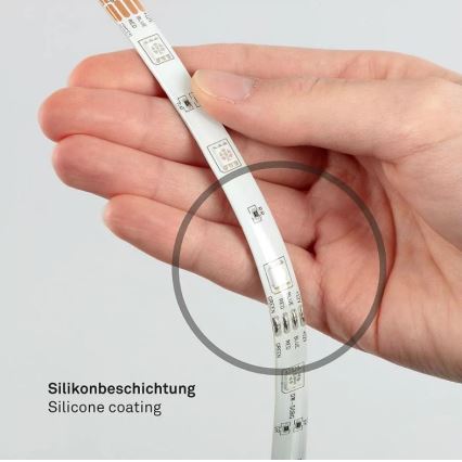 Brilo - LED RGBW Himmennettävä nauha 6,5m LED/22W/230V + kauko-ohjaus