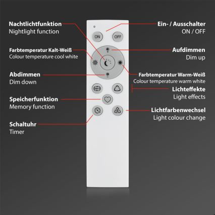 Brilo - LED RGBW Himmennettävä pöytävalaisin LED/9W/230V 3000-6500K Wi-Fi Tuya + kauko-ohjaus