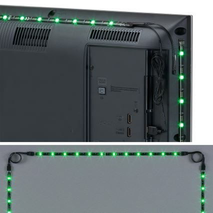 Brilo - LED RGBW himmennettävä TV-nauha 3m LED/2,5W/USB + kaukosäädin